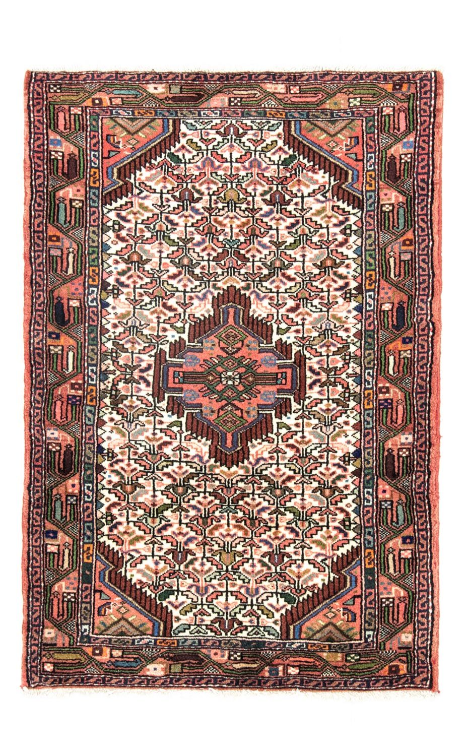 Tapis persan - Nomadic - 130 x 90 cm - beige
