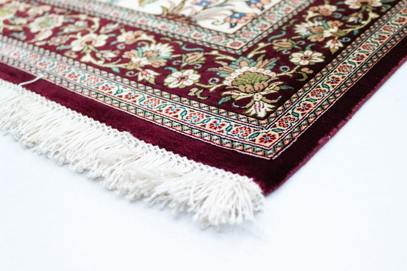 Tapis en soie - Ghom soie - Premium - 123 x 80 cm - beige