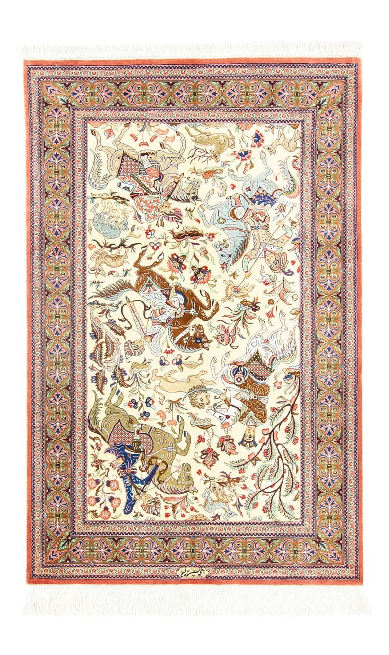 Seidenteppich - Ghom Seide - Premium 121 x 77 cm Teppichbrücke