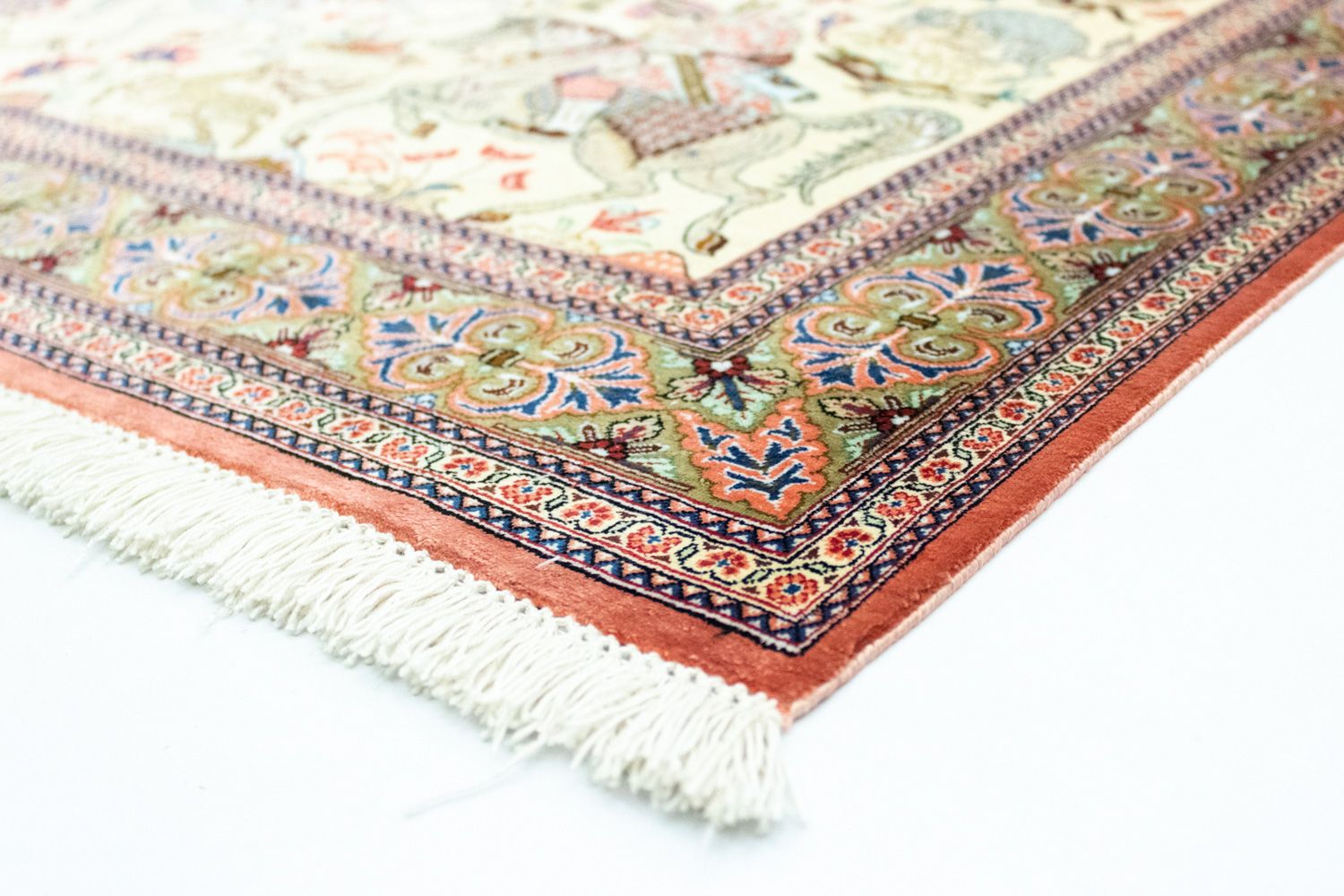 Seidenteppich - Ghom Seide - Premium 121 x 77 cm Teppichbrücke