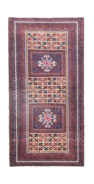 Tapis Belutsch - 164 x 82 cm - bleu
