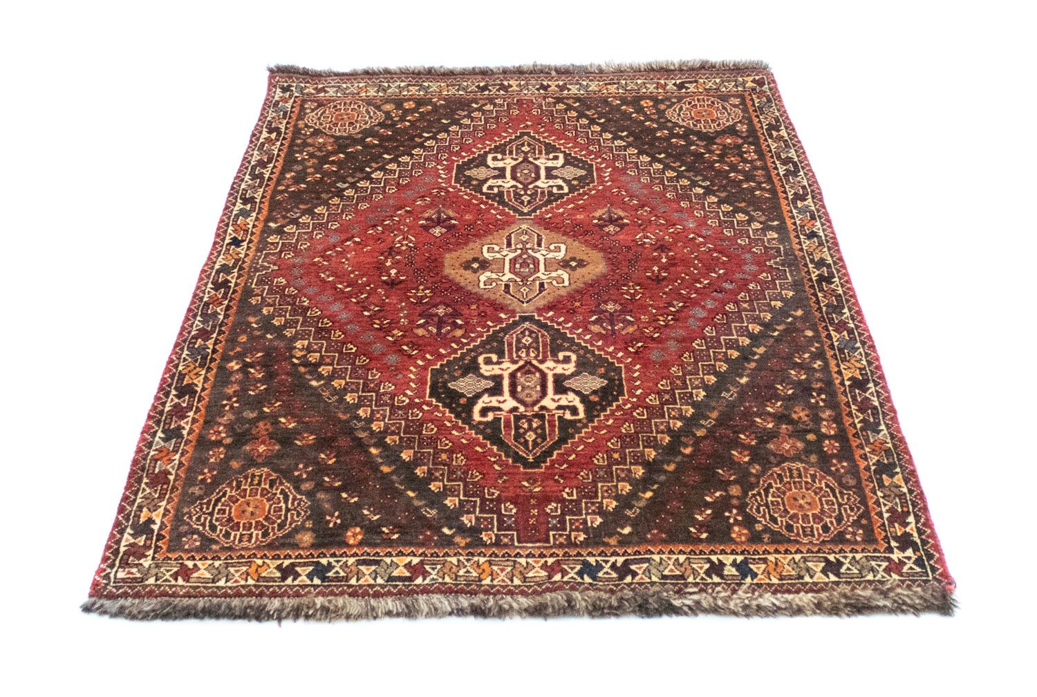 Tapis persan - Nomadic - 165 x 112 cm - rouge