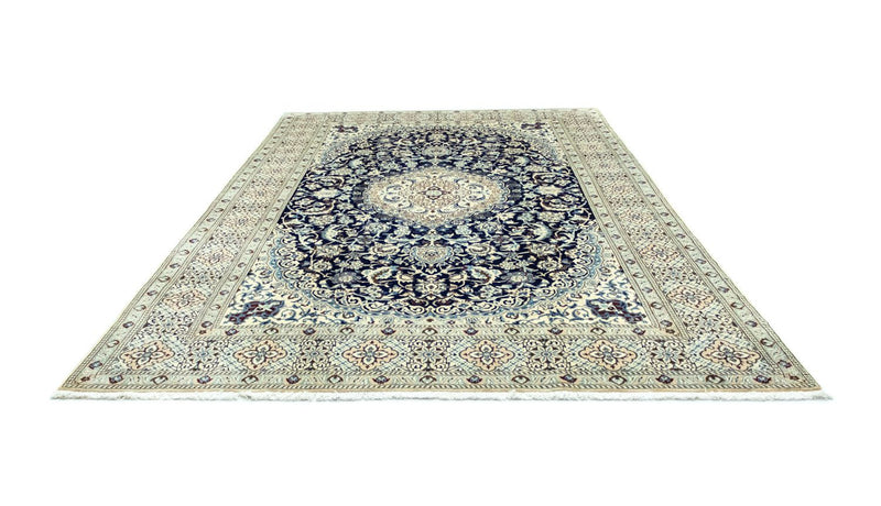 Tapis persan - Nain - Royal - 360 x 255 cm - bleu foncé