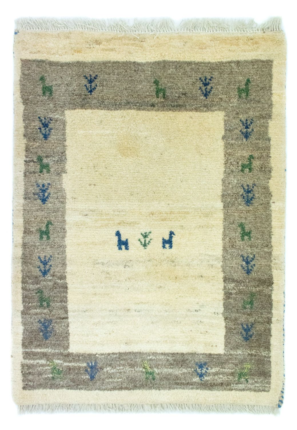Tapis Gabbeh - Persan - 88 x 67 cm - multicolore