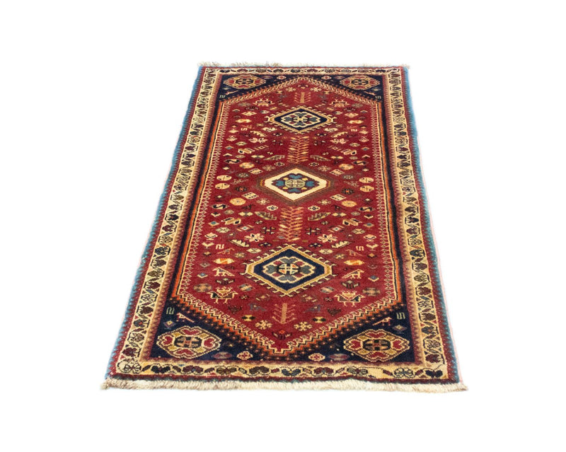 Tapis persan - Nomadic - 148 x 73 cm - rouge