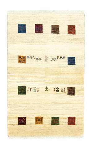 Tapis Gabbeh - Loribaft Persan - 130 x 81 cm - multicolore
