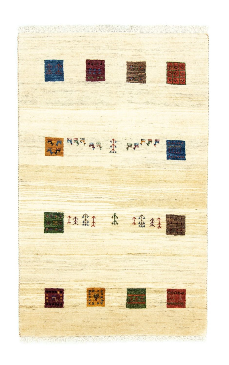 Tapis Gabbeh - Loribaft Persan - 130 x 81 cm - multicolore