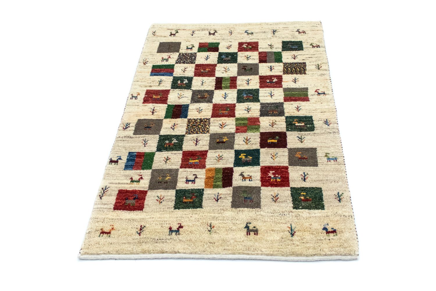 Tapis Gabbeh - Persan - 129 x 80 cm - colorée