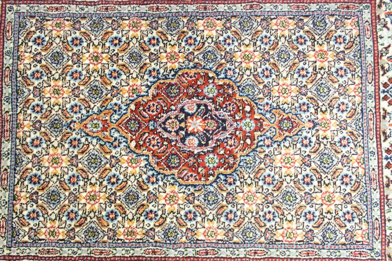 Tapis persan - Classique - 105 x 80 cm - bleu