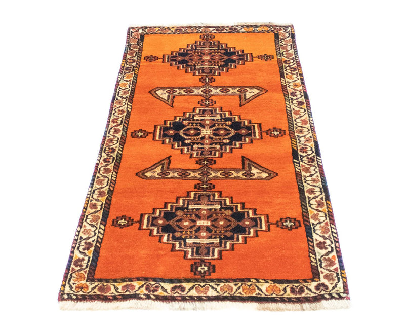 Tapis persan - Nomadic - 145 x 70 cm - orange