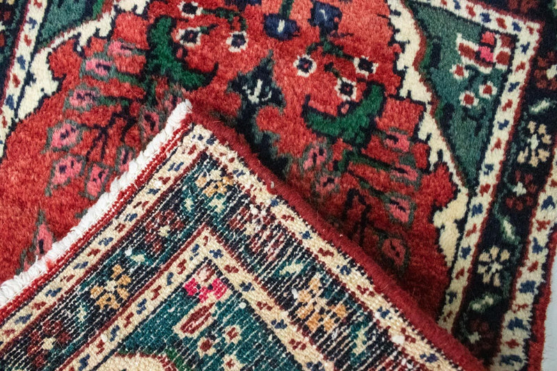 Tapis persan - Nomadic - 60 x 40 cm - rouge