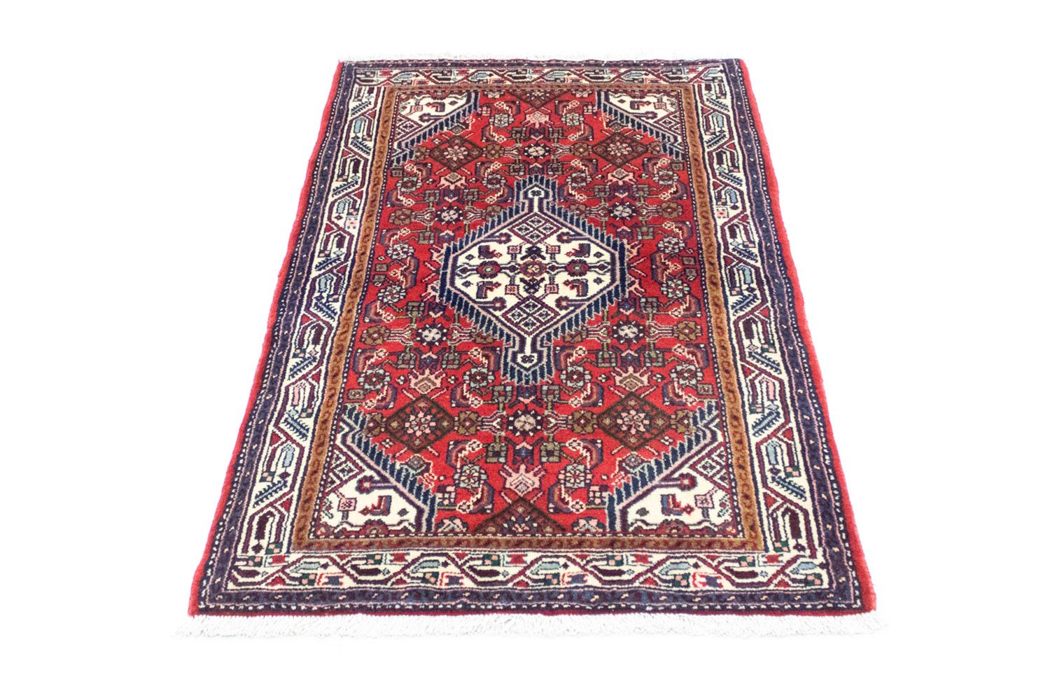 Tapis persan - Nomadic - 135 x 84 cm - rouge