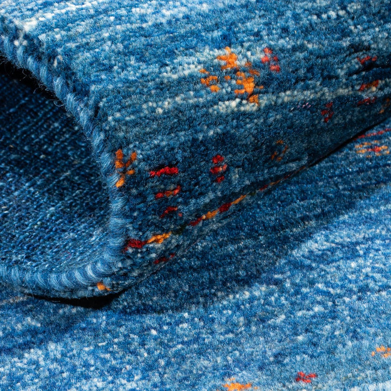 Tapis Gabbeh - Loribaft Persan - 120 x 80 cm - bleu