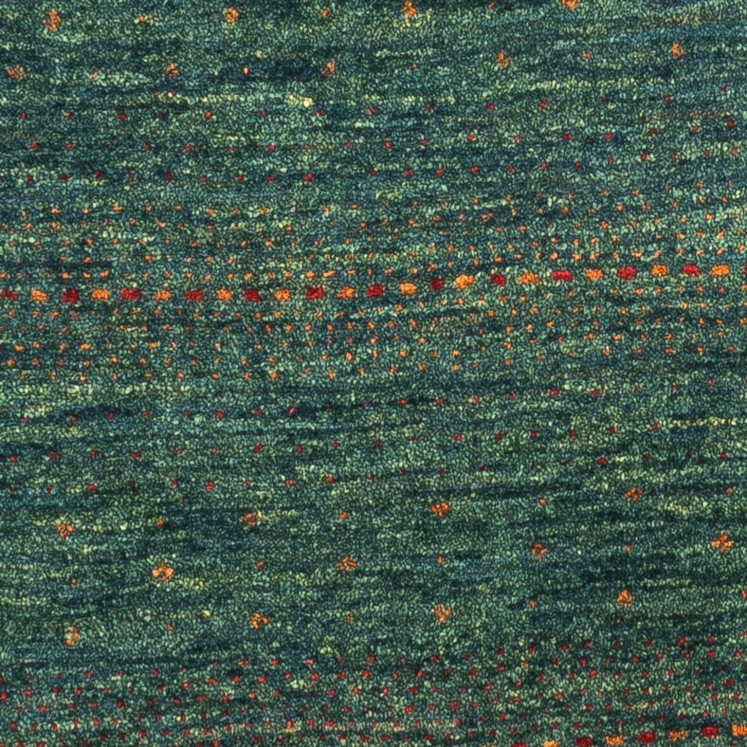 Tapis Gabbeh - Loribaft Persan - 124 x 87 cm - vert