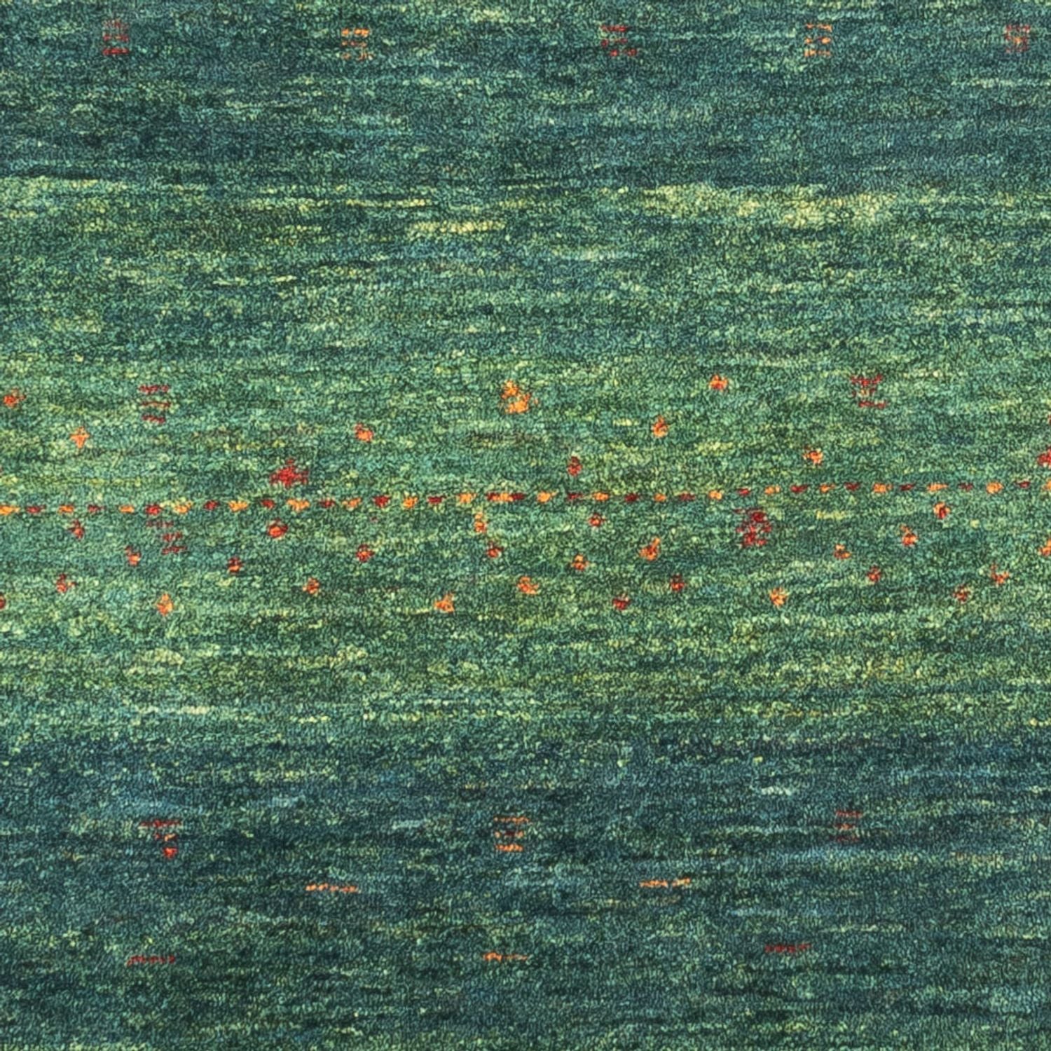 Tapis Gabbeh - Loribaft Persan - 126 x 84 cm - vert