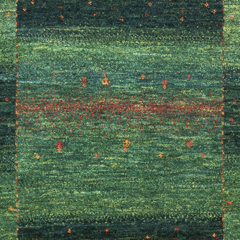 Tapis Gabbeh - Loribaft Persan - 125 x 86 cm - vert