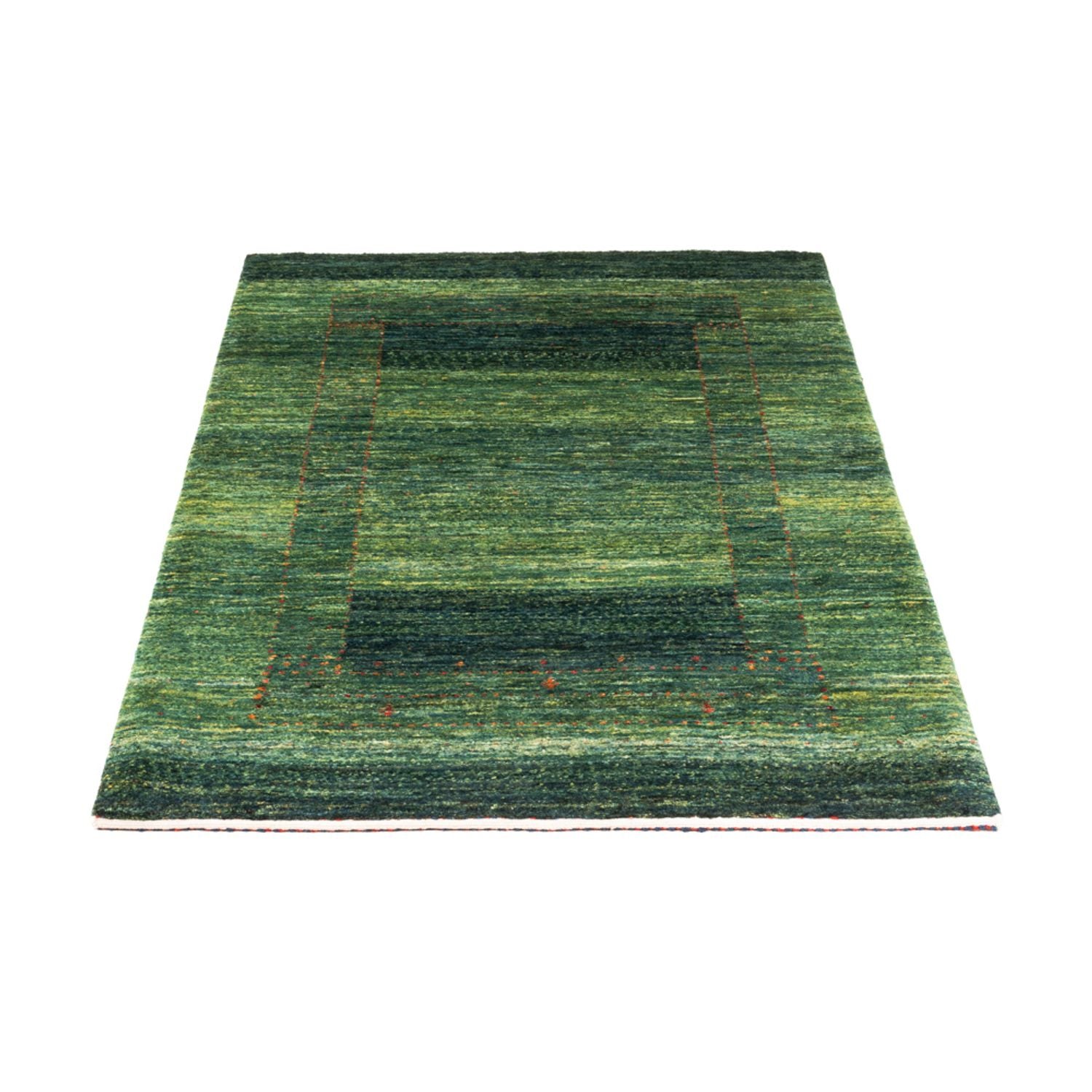 Tapis Gabbeh - Loribaft Persan - 135 x 84 cm - vert