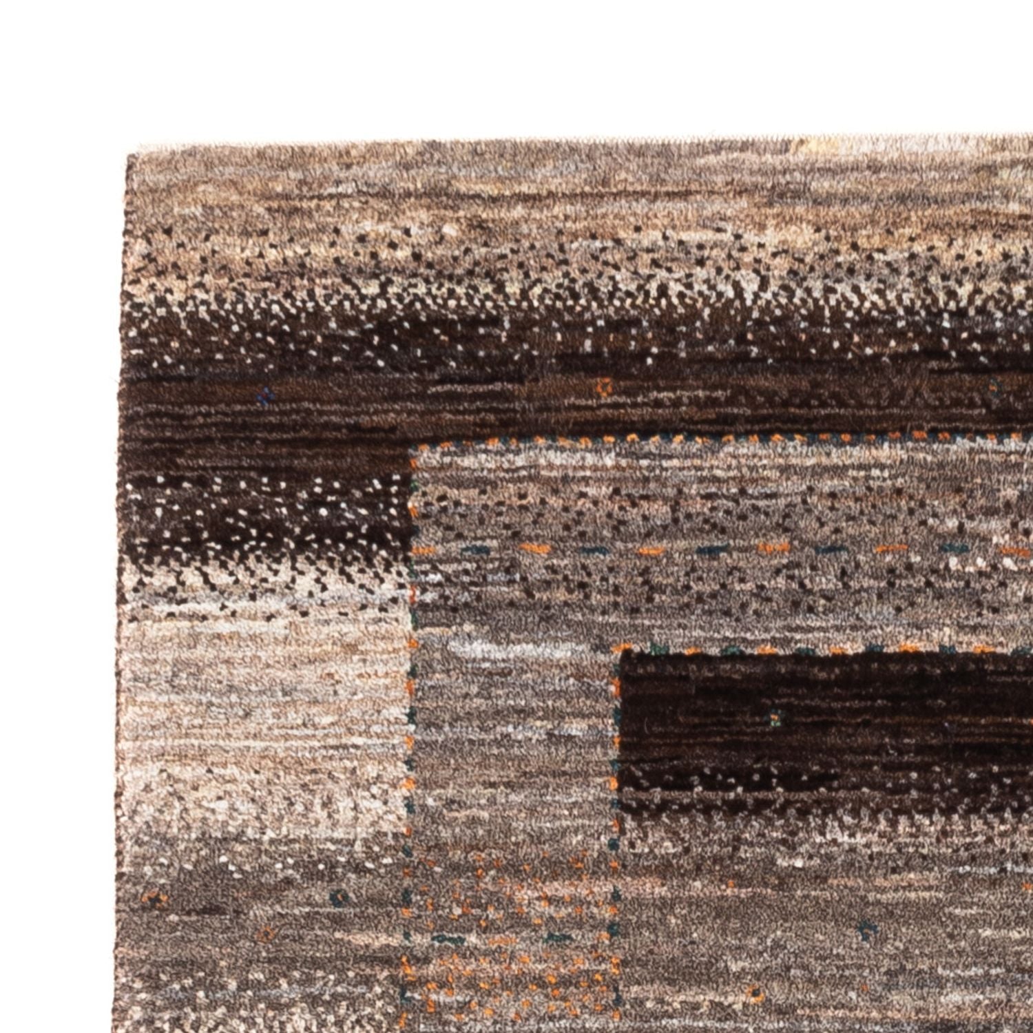 Gabbeh Teppich - Loribaft Perser - 122 x 84 cm - grau
