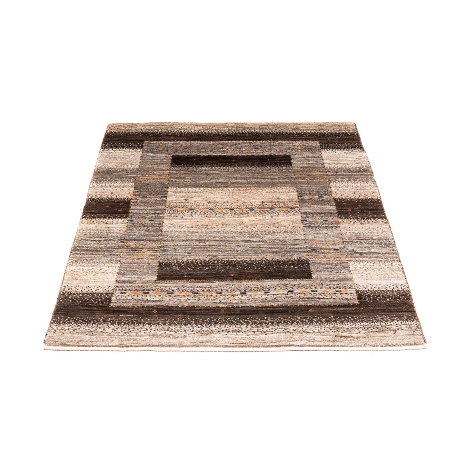 Gabbeh Teppich - Loribaft Perser - 122 x 84 cm - grau