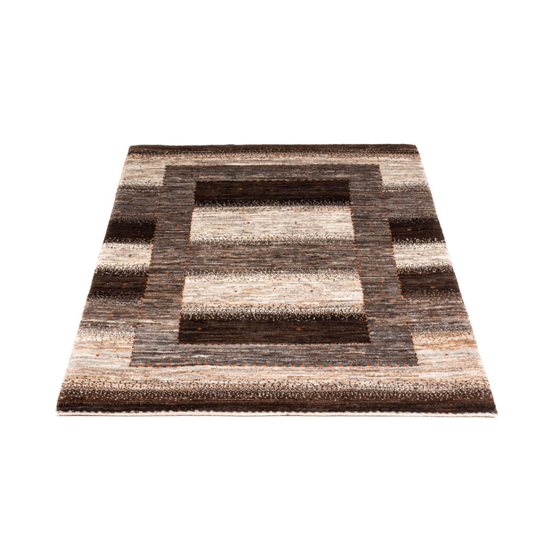 Gabbeh Teppich - Loribaft Perser - 123 x 84 cm - grau