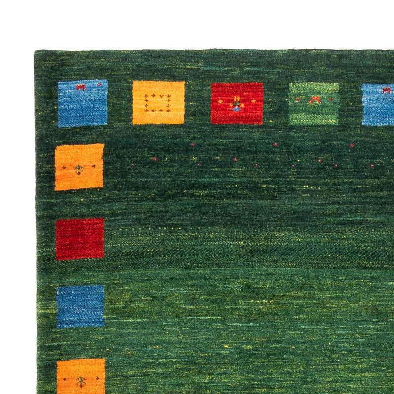 Tapis Gabbeh - Loribaft Persan - 246 x 176 cm - vert