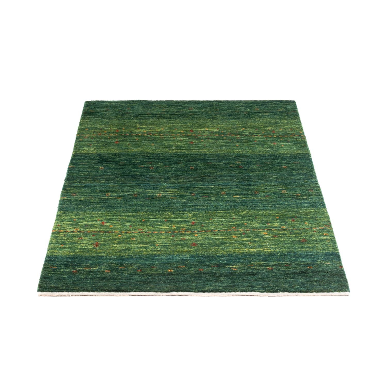 Gabbeh Teppich - Loribaft Perser - 125 x 81 cm - grün
