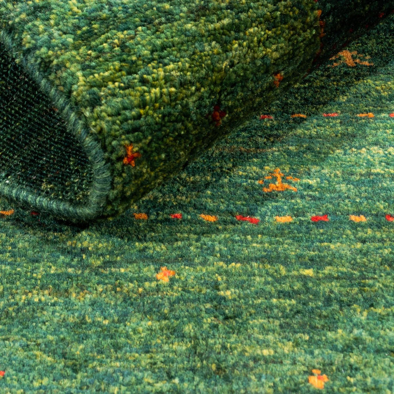 Tapis Gabbeh - Loribaft Persan - 118 x 82 cm - vert