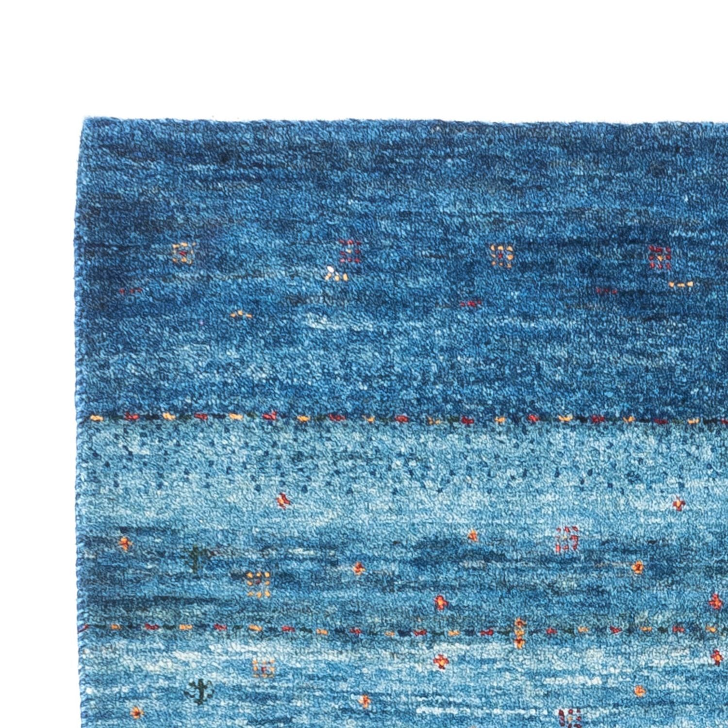 Tapis Gabbeh - Loribaft Persan - 135 x 84 cm - bleu