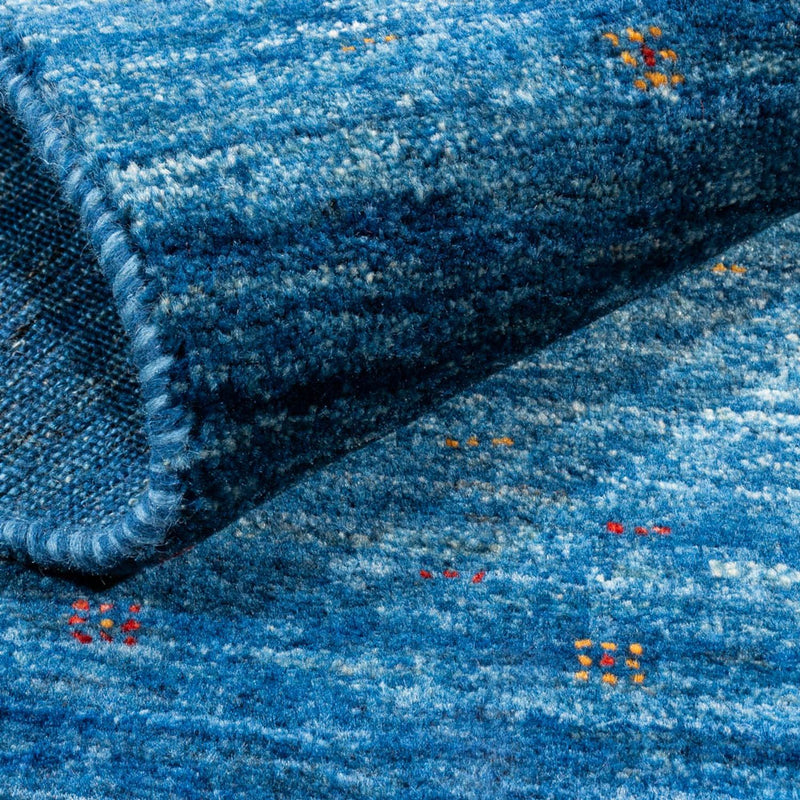 Tapis Gabbeh - Loribaft Persan - 135 x 84 cm - bleu