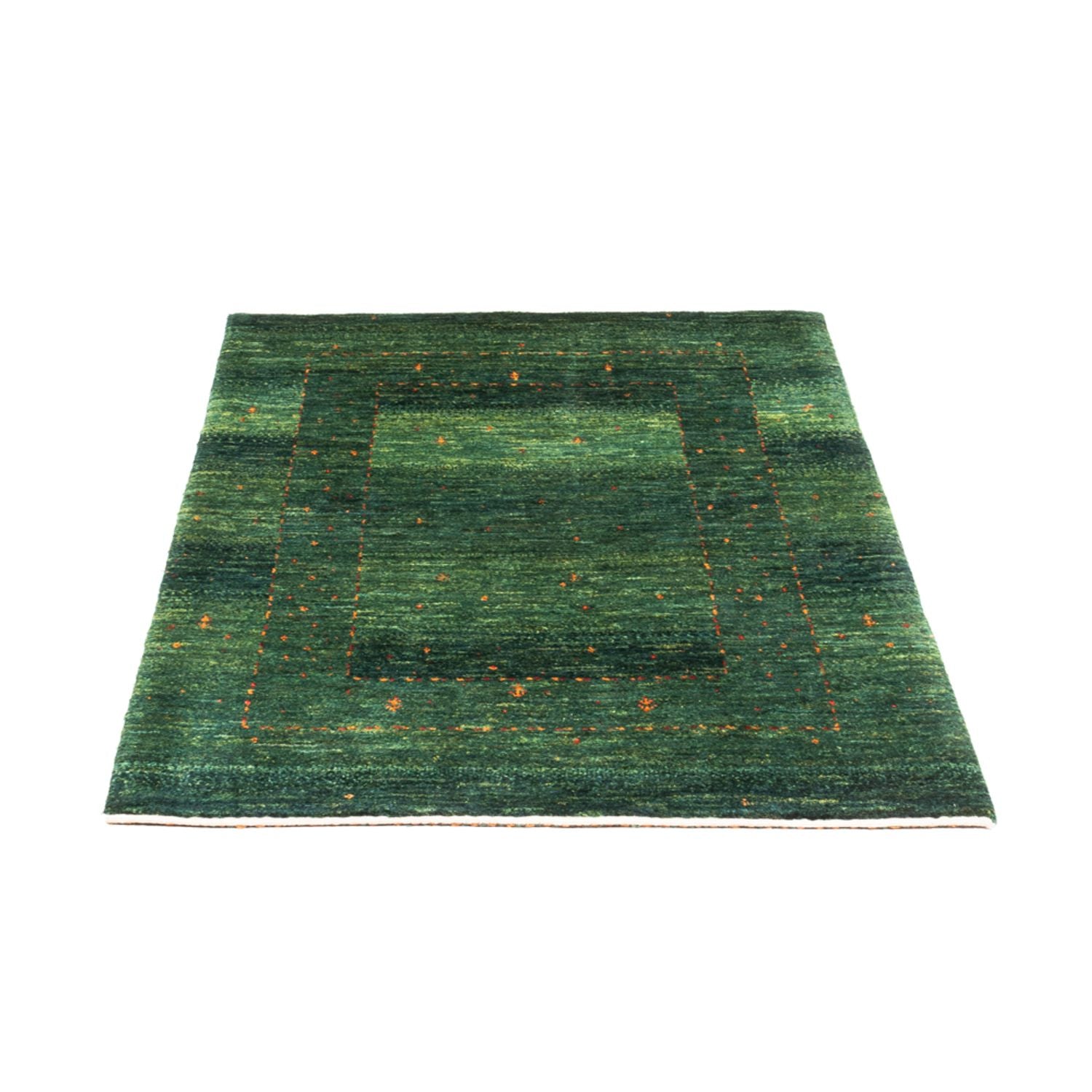 Tapis Gabbeh - Loribaft Persan - 119 x 86 cm - vert