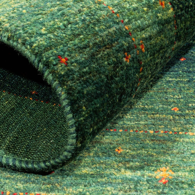 Tapis Gabbeh - Loribaft Persan - 127 x 86 cm - vert