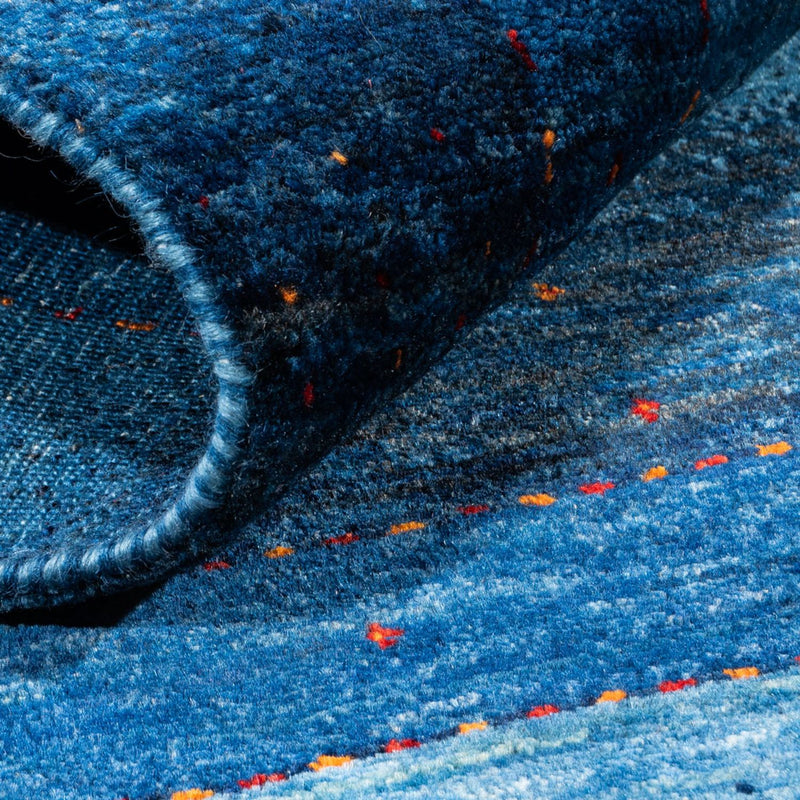 Tapis Gabbeh - Loribaft Persan - 135 x 93 cm - bleu
