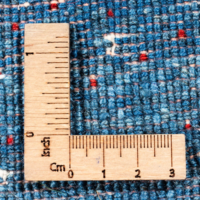 Tapis Gabbeh - Loribaft Persan - 60 x 55 cm - bleu