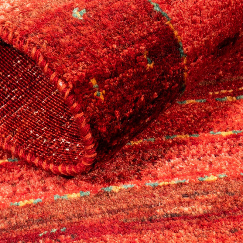 Tapis Gabbeh - Loribaft Persan - 117 x 75 cm - rouge