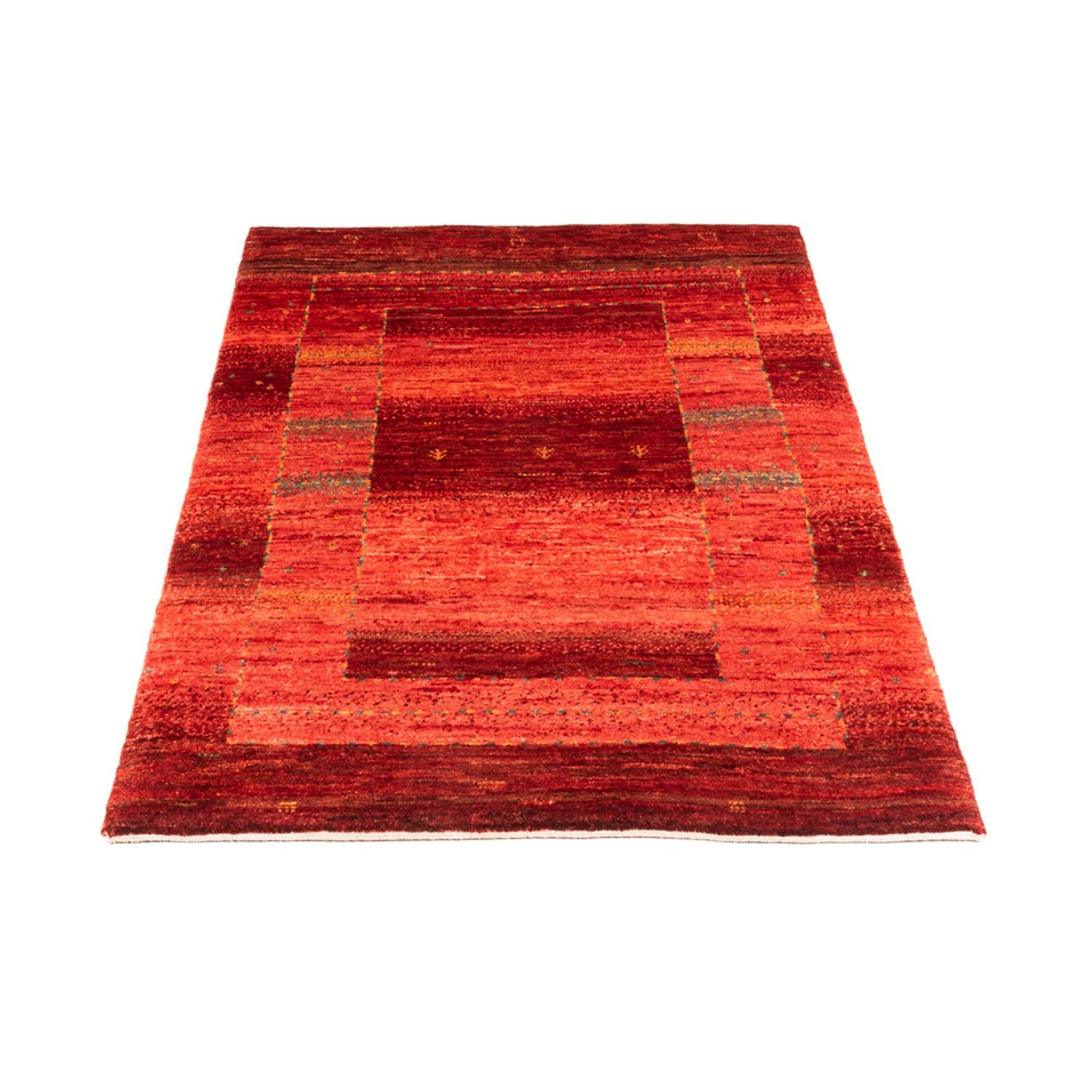 Tapis Gabbeh - Loribaft Persan - 117 x 75 cm - rouge