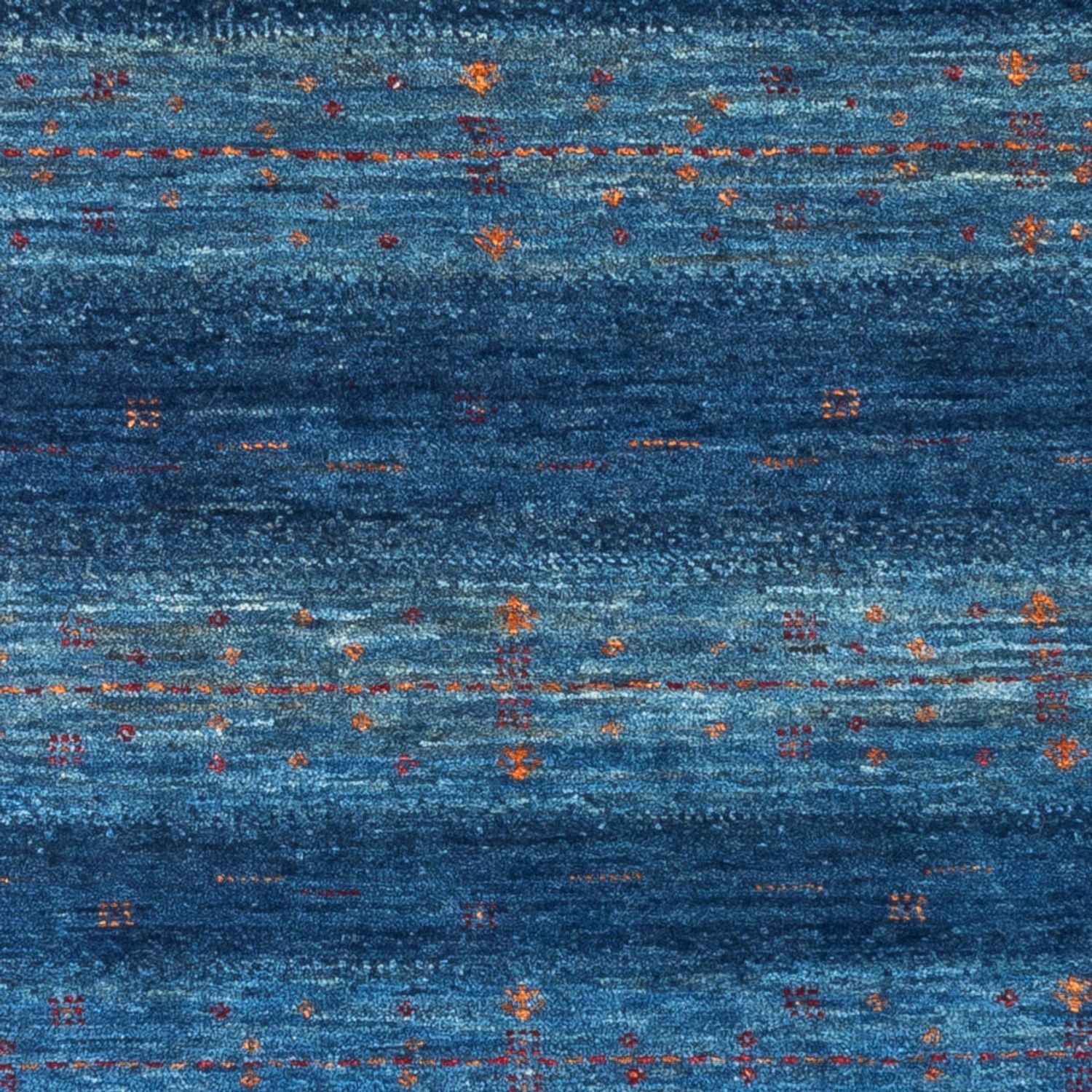 Gabbeh Teppich - Loribaft Perser - 120 x 85 cm - blau