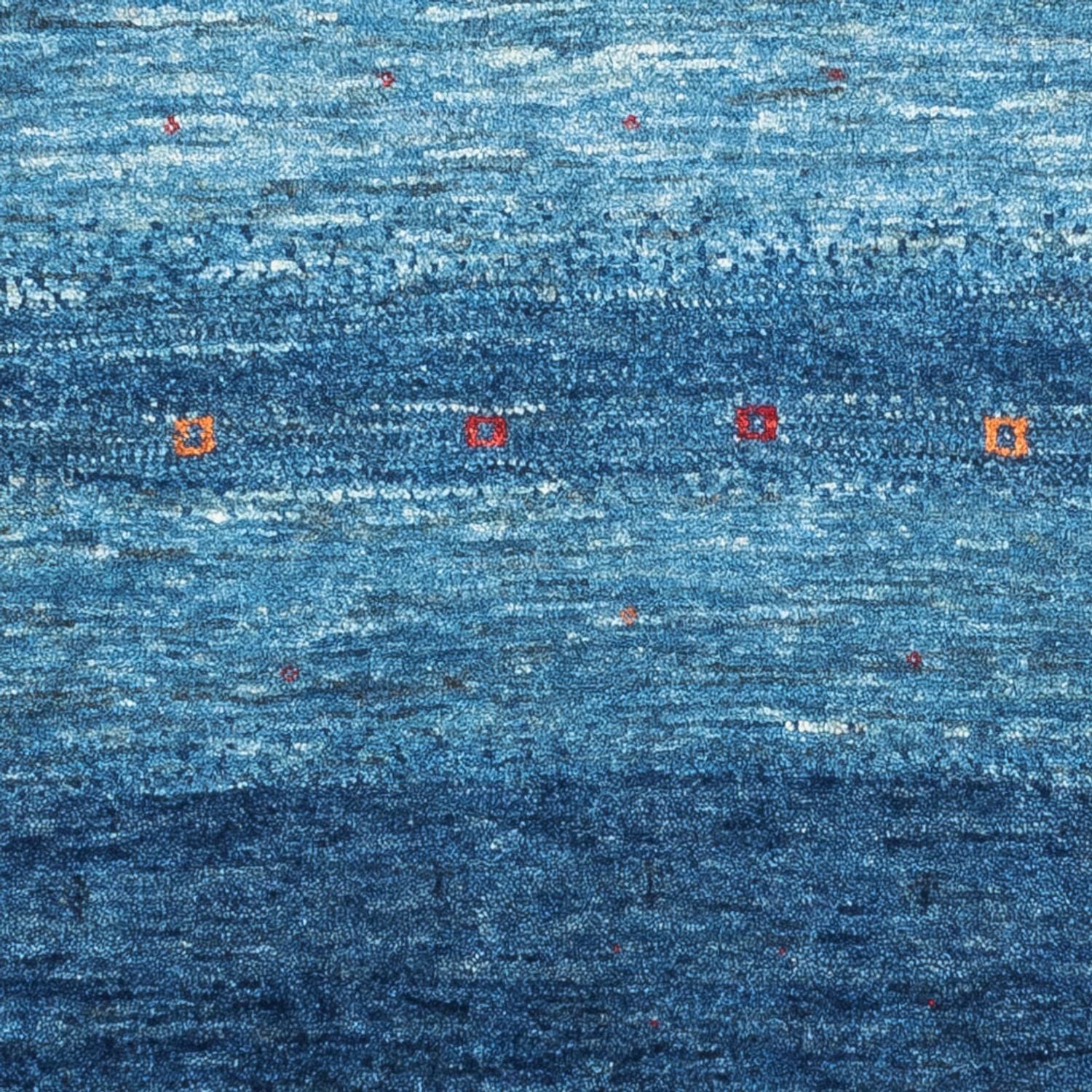 Tapis Gabbeh - Loribaft Persan - 108 x 88 cm - bleu