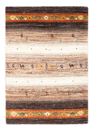 Tapis Gabbeh - Loribaft Persan - 122 x 82 cm - gris