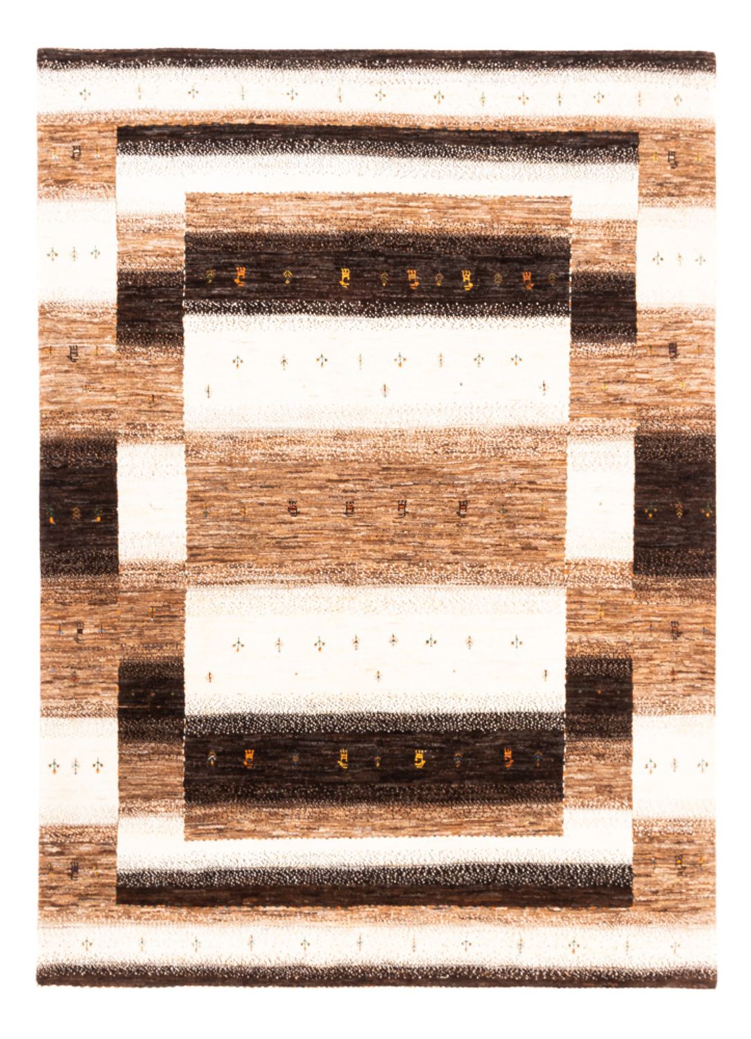 Gabbeh Teppich - Loribaft Perser - 233 x 179 cm - natur