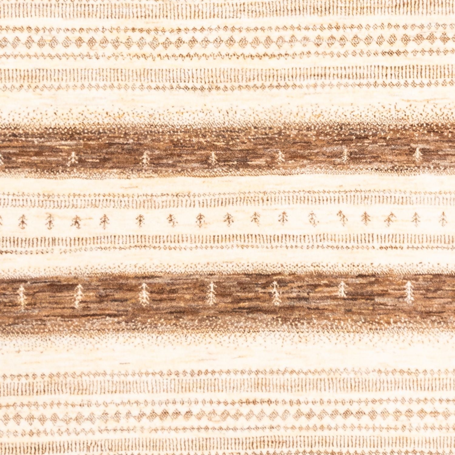 Gabbeh Teppich - Loribaft Perser - 251 x 182 cm - natur