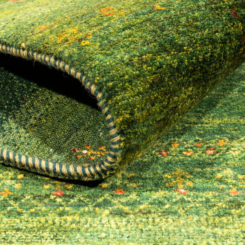 Tapis Gabbeh - Loribaft Persan - 175 x 123 cm - vert