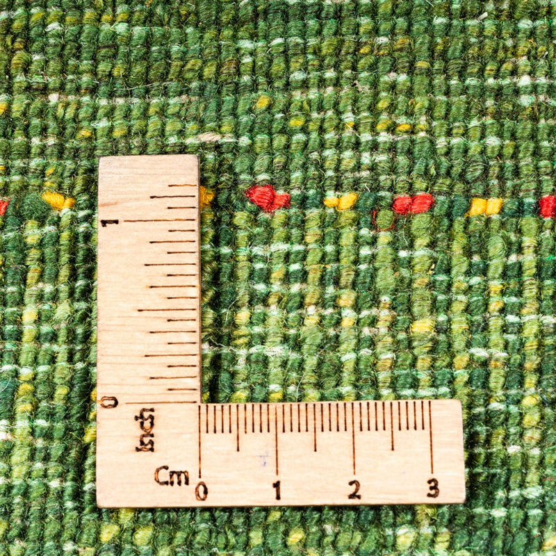 Tapis Gabbeh - Loribaft Persan - 175 x 123 cm - vert