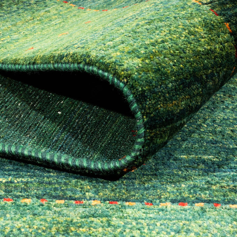 Tapis Gabbeh - Loribaft Persan - 192 x 126 cm - vert