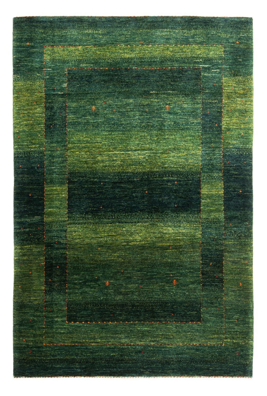 Gabbeh Teppich - Loribaft Perser - 187 x 127 cm - grün