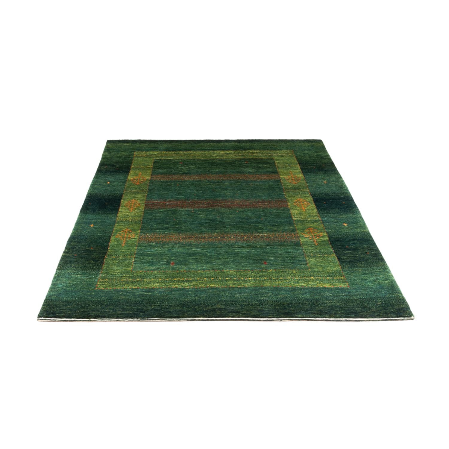 Gabbeh Teppich - Loribaft Perser - 190 x 132 cm - grün