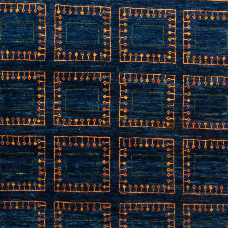 Gabbeh Teppich - Loribaft Perser - 253 x 180 cm - blau