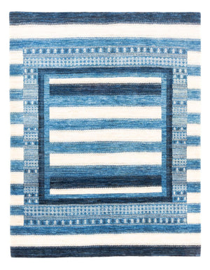 Gabbeh Teppich - Loribaft Perser - Royal - 222 x 172 cm - blau