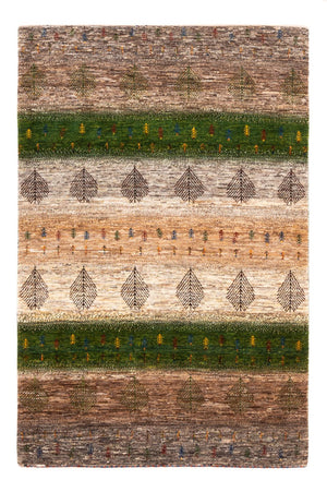 Gabbeh Teppich - Loribaft Perser - 174 x 117 cm - grau