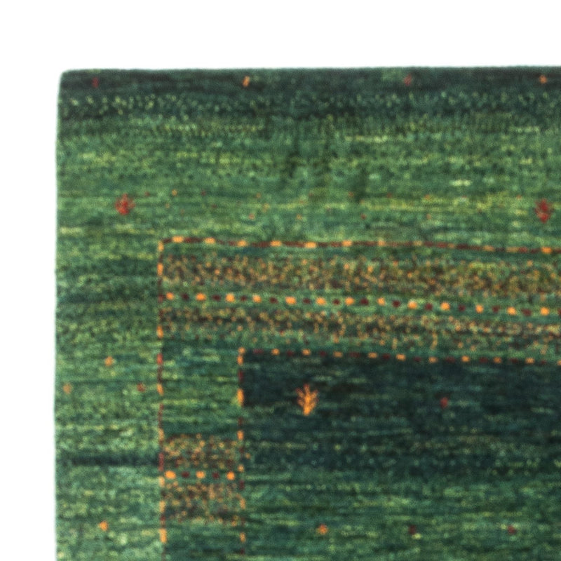 Gabbeh Teppich - Loribaft Perser - 145 x 100 cm - grün