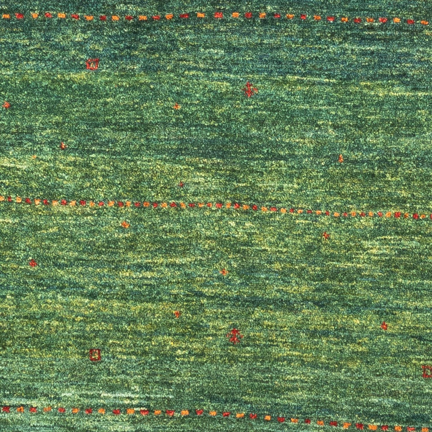 Tapis Gabbeh - Loribaft Persan - 132 x 90 cm - vert